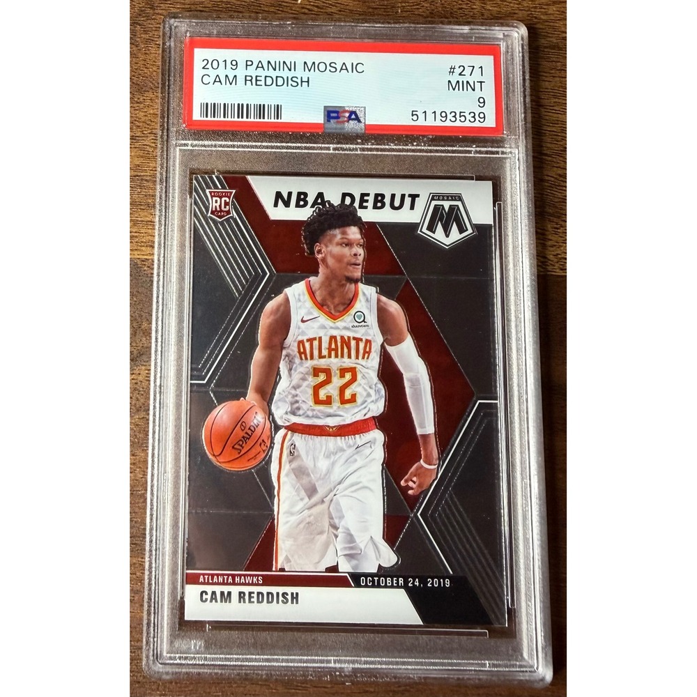 2019 Panini Mosaic Cam Reddish Rookie Card #271 Atlanta Hawks PSA 9